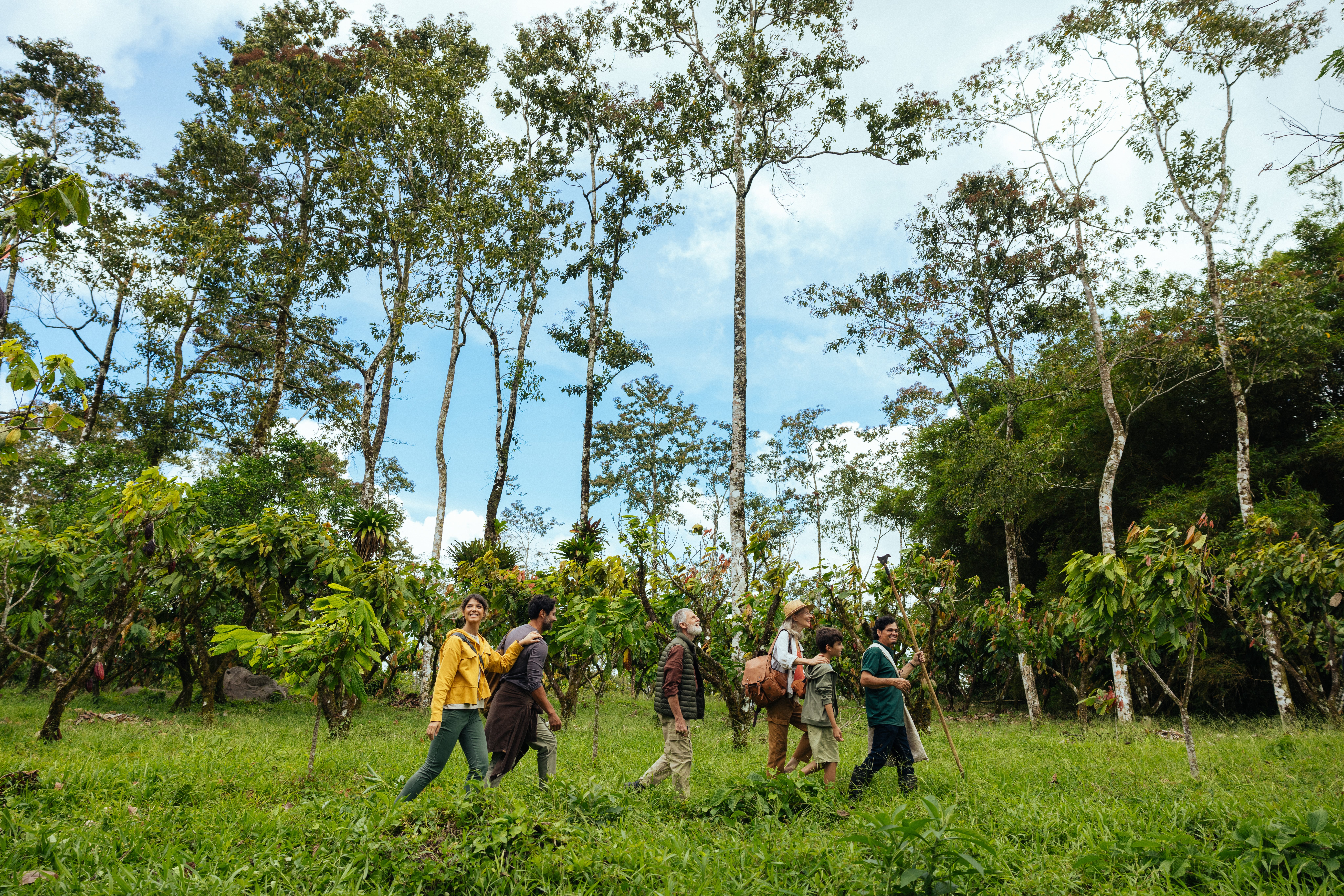gruppo foresta cioccolato finca la amistad rio celeste