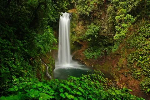 I giardini delle cascate di La Paz, immersi nella verde foresta tropicale della Valle Centrale, in Costa Rica